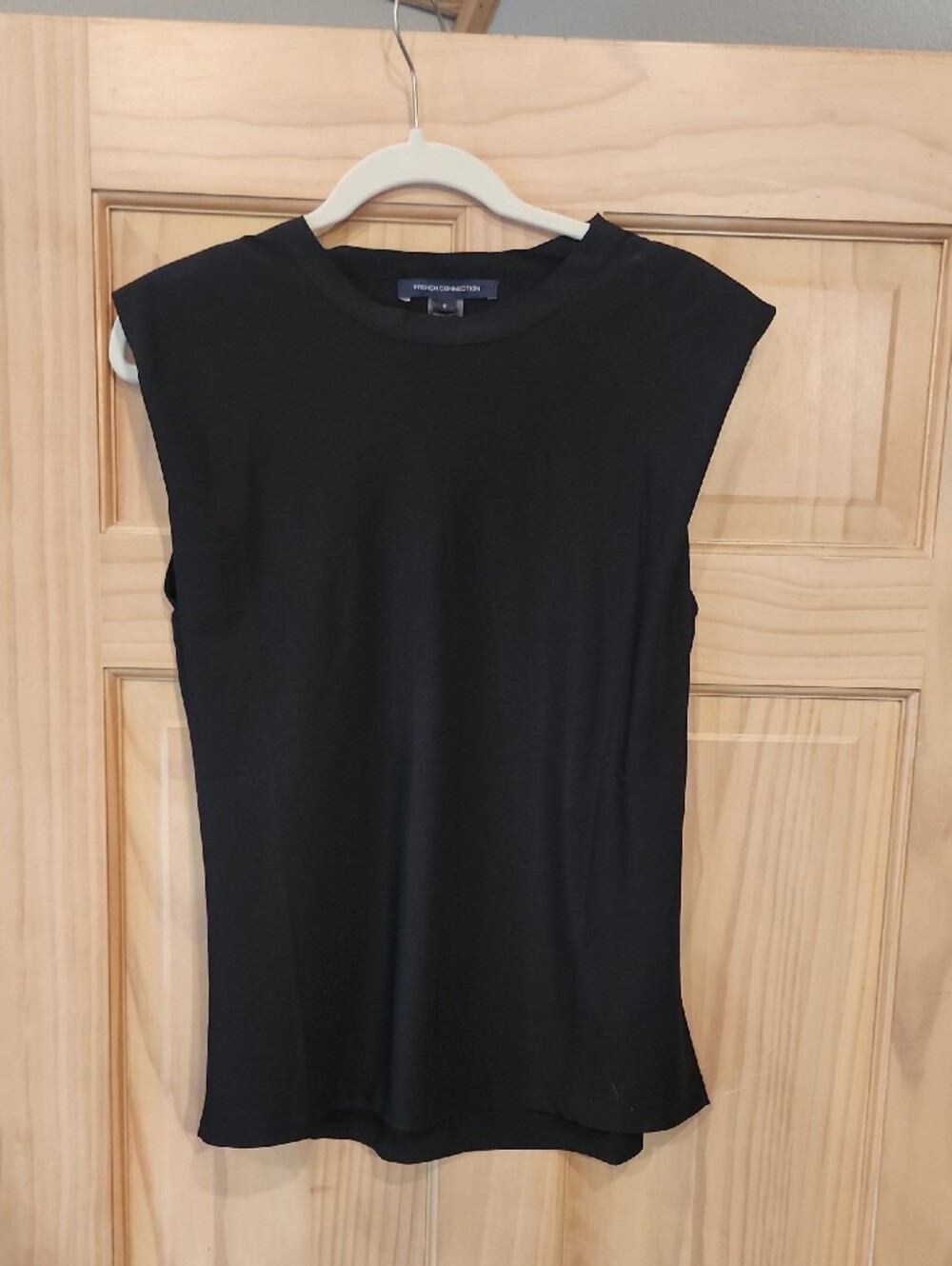 French Connection Black Crewneck Top